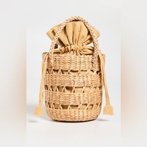 Hat Attack Beige Woven Tote